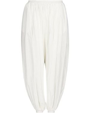 Alaïa Balloon Openwork Pant - White