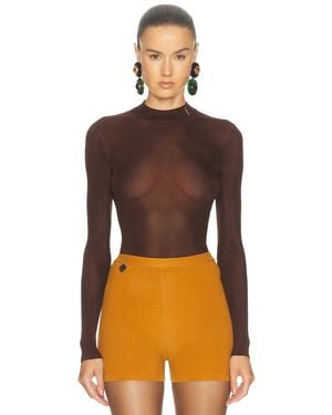 Saint Laurent Long Sleeve Top - Multicolor