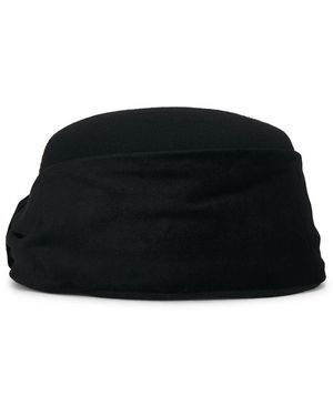 Helen Kaminski Savoy Wool Felt Evening Cap - Black