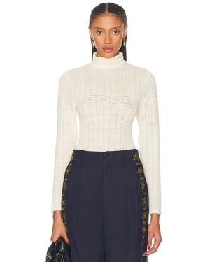 Bode Louise Pullover - White