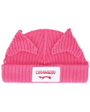 Charles Jeffrey Chunky Ears Beanie - Pink