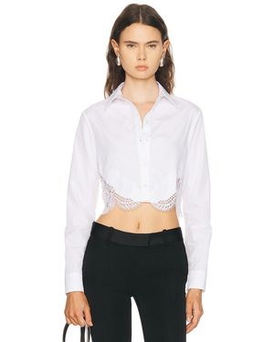 Versace Poplin Blouse - White