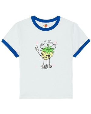 Sky High Farm Eri Print Baby Tee - Blue