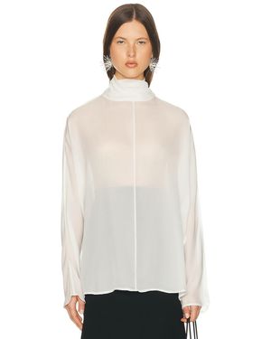 Helsa Dolman Popover Top - White