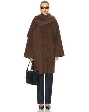 L'academie Melba Wool Coat - Brown