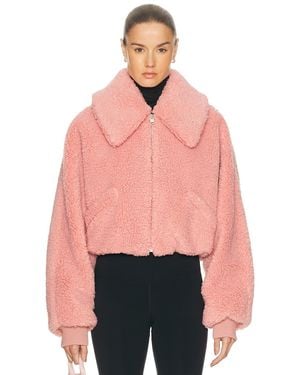 Givenchy Faux Fur Bomber Jacket - Pink