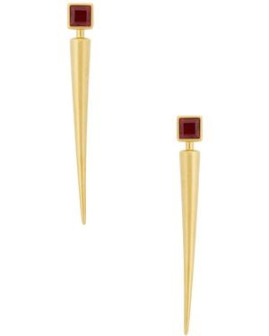 Jil Sander Spike Earrings - White