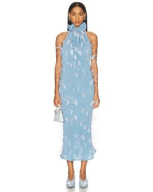 ROWEN ROSE Midi Dress - Blue
