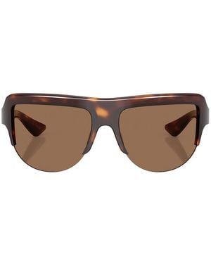 Oliver Peoples X Khaite Shield Sunglasses - Brown