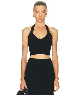 Wardrobe NYC Knit Halter Top - Black