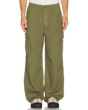 Palmes Herringbone Cargo Pants - Green
