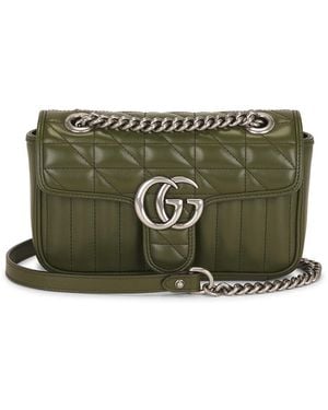 Gucci Gg Marmont Shoulder Bag - Green