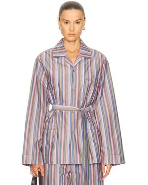 OURS THE BRAND Camicia Robe Top - Purple