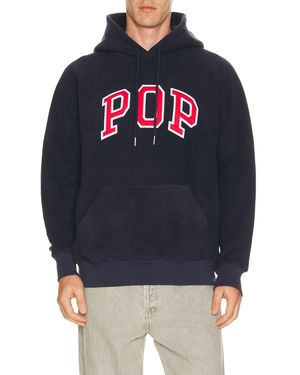 Pop Trading Co. Arch Hooded Sweatshirt - Blue