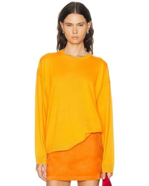 Leset James Oversized Crewneck Sweater - Orange