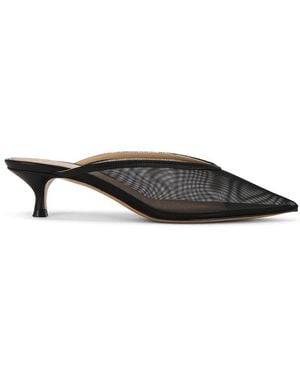 Le Monde Beryl Venetian Kitten Heel Mule - Black