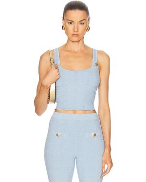 retroféte Aloe Top - Blue