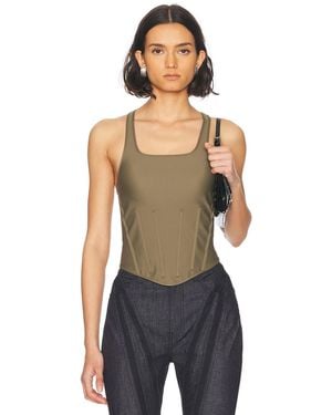 Mugler Corset Tank Top - Multicolor