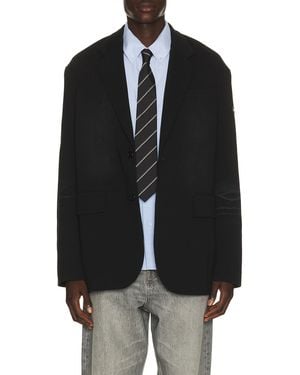 we11done Washed Jersey Blazer - Black