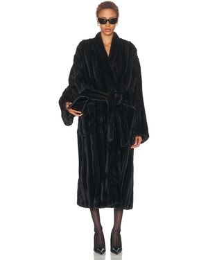 Balenciaga Bathrobe Coat - Black
