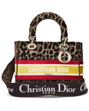 Dior Leopard Lady D-Lite Handbag - Black
