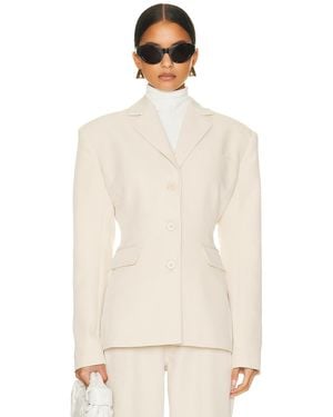 Helsa Recycled Twill S Curve Jacket - White