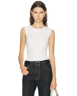 Jil Sander Sleeveless Bodysuit Top - White