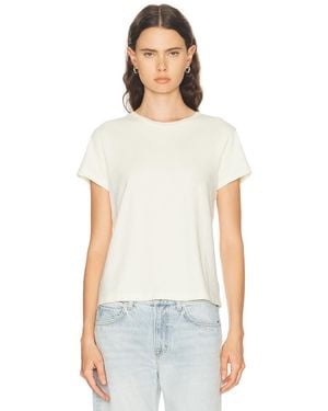 Agolde Long Line Adine Tee Shirt - White