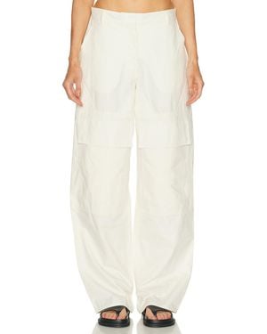 Stella McCartney Washed Cotton Cargo Trouser - White
