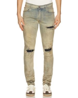 Amiri Suede Mx1 Jean - Natural