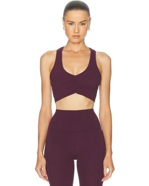 Splits59 Airweight Sports Bra With Ruching - Purple