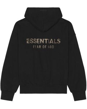 Fear Of God Classic Fit Fleece Hoodie - Black