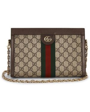 Gucci Ophidia Shoulder Bag - Brown