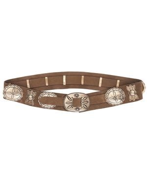 Ralph Lauren Concho Belt - Gray