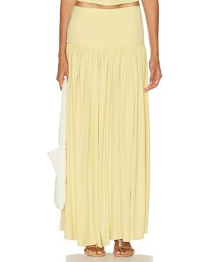 AYA MUSE Maxi Skirt - Yellow