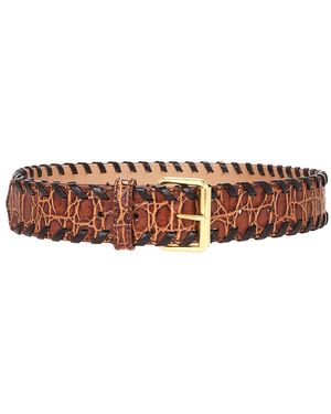 Dries Van Noten Leather Belt - Brown