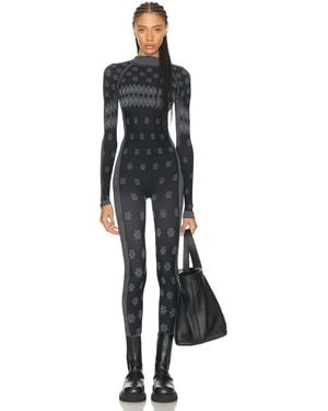 Skims Ski First Layers Turtleneck Catsuit - Black