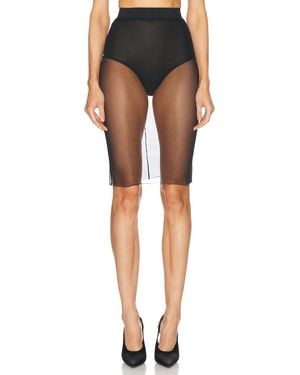 Alex Perry Fine Mesh Skirt - Black
