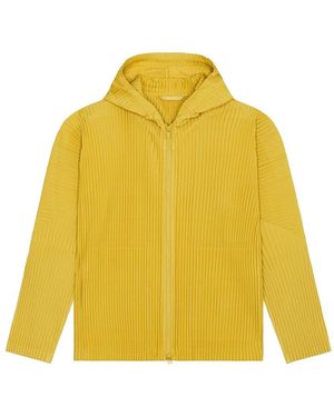Homme Plissé Issey Miyake Mc Full Zip Collar Blouson June - Yellow
