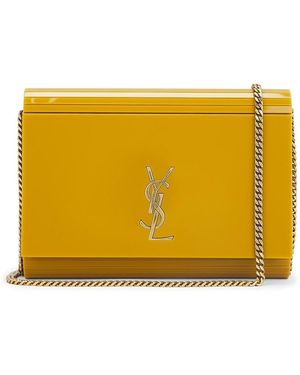 Saint Laurent Vicky Minaudiere Bag - Yellow