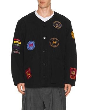 Needles Shooting Jacket Waxed Cloth - Black