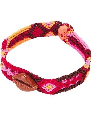 Dezso by Sara Beltran Cowry Mexican Bracelet - Pink