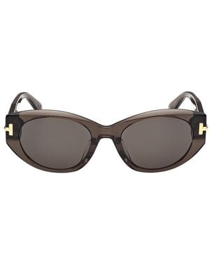 Tom Ford Oval Sunglasses - Gray