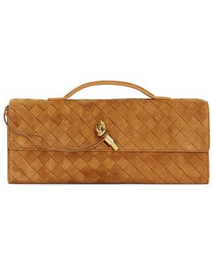 Bottega Veneta Andiamo Clutch - Brown