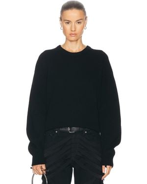 Helmut Lang Chunky Crewneck Sweater - Black