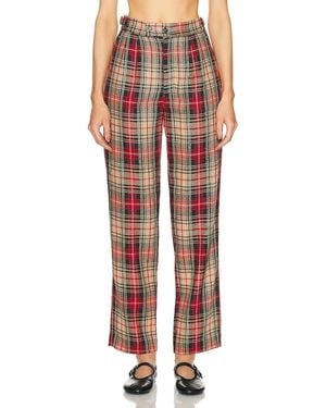Bode Truro Plaid Trouscer - Red