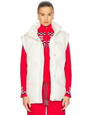 The Upside Après Ski Pinnacle Oslo Puffer Gilet - Red
