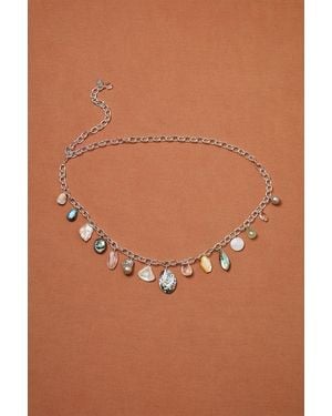 Chan Luu For Fwrd Stoned Pendant Belt - Brown