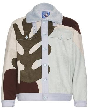 Kidsuper Suede Patchwork Jacket - Multicolor