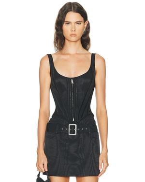 Wiederhoeft Corset Top - Black